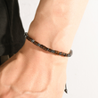 Load image into Gallery viewer, Until We Meet Again Pet Memorial Morse Code Bracelet worn by a model on her left wrist
