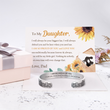 Load image into Gallery viewer, I Am So Proud of You Love Dad Bracelet with gift box and a sweet message to your daughter
