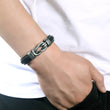 Load image into Gallery viewer, male model wearing To My Son, I Love You Through and Through Linked Bracelet
