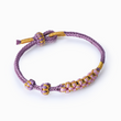Load image into Gallery viewer, purple Blossom Knot Bracelet on white background
