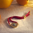 Load image into Gallery viewer, Gold Ancient Protector Evil Eye Red String Bracelet

