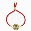 Load image into Gallery viewer, Ancient Protector Gold Evil Eye Red String Bracelet

