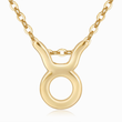 Load image into Gallery viewer, Aries Zodiac Sign Pendant Necklace on a white background
