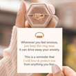 Load image into Gallery viewer, Drive Away Your Anxiety Layer Beads Fidget Ring inside the Hexagon Box with Customize Paper Message card
