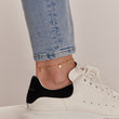 Load image into Gallery viewer, Cross Gold Ankle Bracelet won by a model
