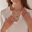Load image into Gallery viewer, Collection of necklace and ring protection jewelry worn by a model
