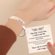 Load image into Gallery viewer, To My Husband Keep You in My Heart Forever Angel Wing Bracelet with a customized message card
