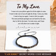Load image into Gallery viewer, To My Love, I’m Sorry Morse Code Bracelet
