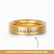Load image into Gallery viewer, Personalized Mantra Gold Ring 
