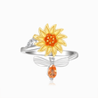 Load image into Gallery viewer, To My Granddaughter Sunflower Fidget Ring
