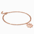 Load image into Gallery viewer, Sun Rose Gold Ankle Bracelet on a white background
