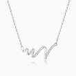 Load image into Gallery viewer, To My Daughter Highs and Lows silver plated Necklace
