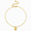 Load image into Gallery viewer, Lock Gold Ankle Bracelet on a white background
