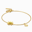 Load image into Gallery viewer, Sunflower Gold Ankle Bracelet on a white background
