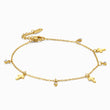 Load image into Gallery viewer, Cross Gold Ankle Bracelet in a white background

