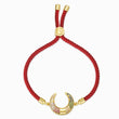 Load image into Gallery viewer, Crescent Moon Red String Bracelet
