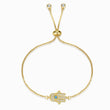 Load image into Gallery viewer, Turquoise Evil Eye Hamsa Hand Gold Bracelet
