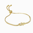 Load image into Gallery viewer, Hamsa Hand Stoned Gold Chain Bracelet
