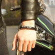 Load image into Gallery viewer, model wearing Braided Leather Bracelet
