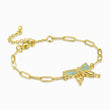Load image into Gallery viewer, Butterfly charm bracelet in a white background
