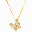 Load image into Gallery viewer, Diamond Butterfly Gold Pendant Necklace
