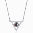Load image into Gallery viewer, To My Wife, Triangle Projection Necklace on a white background
