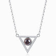 Load image into Gallery viewer, To My Love, Triangle Projection Necklace on a white background
