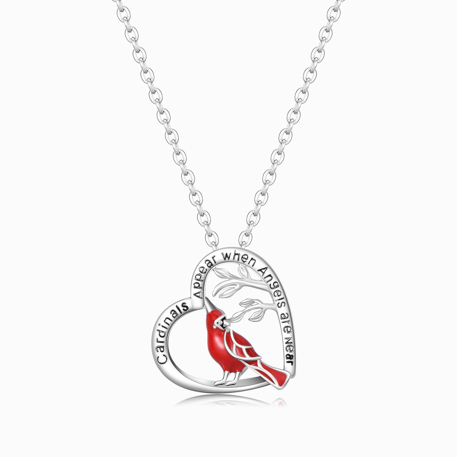 Cardinal Heart Memorial Necklace – Svana Design