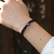 Load image into Gallery viewer, To My Grandson Evil Eye Braided Bracelet worn on the left wrist
