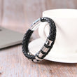 Load image into Gallery viewer, Leather bracelet with &quot;I will always be with you&quot; message
