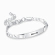 Load image into Gallery viewer, silver Personalized Baby Name Bracelet on white background
