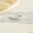 Load image into Gallery viewer, A close-up shot of To My Daughter The Climb Pave Mountain Ring
