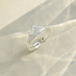 Load image into Gallery viewer, Top view of To My Daughter The Climb Pave Mountain Ring
