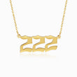 Load image into Gallery viewer, 222 angel number cable chain gold necklace
