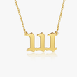 Load image into Gallery viewer, Angel Number 111 Necklace on a white background
