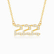 Load image into Gallery viewer, 222 angel number diamond necklace

