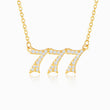 Load image into Gallery viewer, 777 angel number diamond necklace
