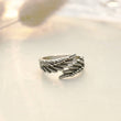 Load image into Gallery viewer, Mom of an Angel Personalized Wing Ring on a minimal background
