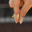 Load image into Gallery viewer, A model holding To My Daughter Sculpted Butterfly Ring
