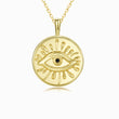 Load image into Gallery viewer, Ancient Ray Evil Eye Medallion
