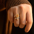 Load image into Gallery viewer, A model wearing To My Daughter Sunflower Fidget Ring
