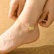 Load image into Gallery viewer, A model wearing a 555 Angel Number Gold Anklet
