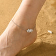 Load image into Gallery viewer, A model wearing a 666 Angel Number Silver-plated Anklet
