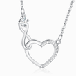 Load image into Gallery viewer, A close-up shot of Infinite Heart Necklace on a white background
