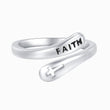 Load image into Gallery viewer, To My Daughter, Pray Through It Faith Wrap Ring on a white background
