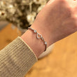 Load image into Gallery viewer, Thank You For Being My Soul Sister Heart Bracelet worn by a model
