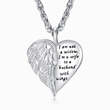 Load image into Gallery viewer, Wife To Husband With Wings Pendant  with a  message
