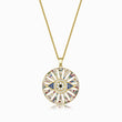 Load image into Gallery viewer, Multicolored Gems Evil Eye Necklace
