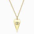Load image into Gallery viewer, Drop-shaped Heart Blue Evil Eye Necklace

