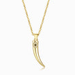Load image into Gallery viewer, Horn Tooth Evil Eye Necklace
